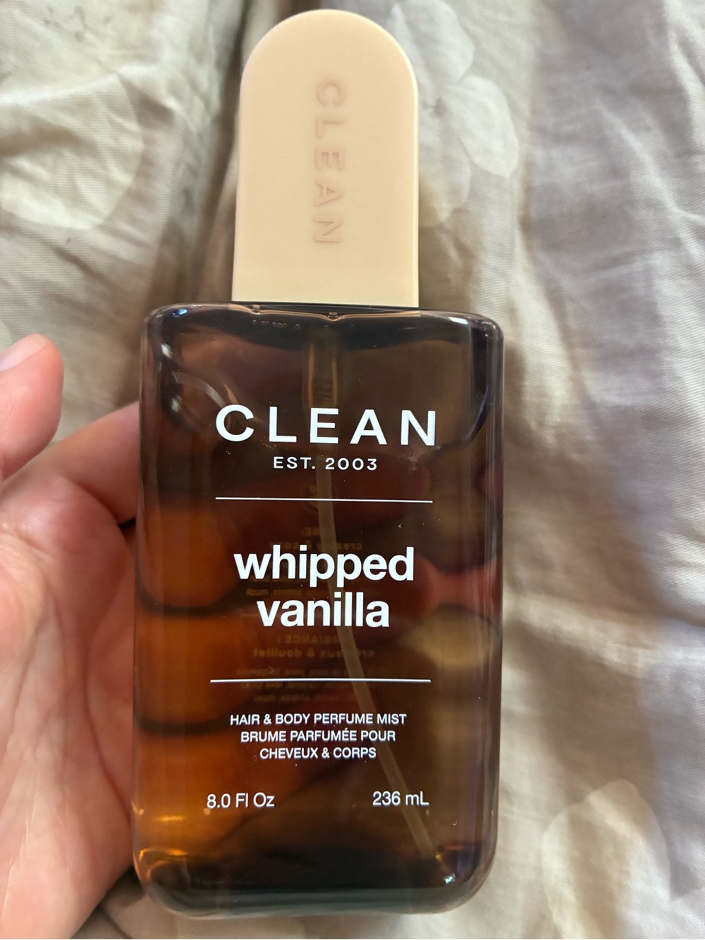 Clean whipped vanilla 8oz hair and body perfume mist